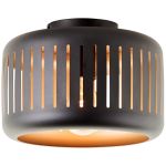 Brilliant Tyas Ceiling Light Metal Black Gold | 270mm - Suitable for 1x E27