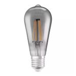 Ledvance Smart+ Wifi E27 Edison Classic Filament Smoky 6W 540lm - 825 Extra Warm White | Dimmable - Replaces 50W