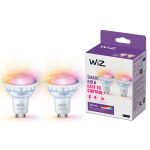 Duopack 2x WiZ Smart LED Spot GU10 PAR16 5W 400lm 36D | Best Colour Rendering - Dimmable - Replaces 50W