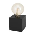 Eglo Table Lamp Prestwick 2 Wood Black | IP20 - Suitable for 1x E27 