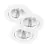 Multipack 3x Nordlux Spot Fremont Metal White 4.5W 345lm 36D - 827 Extra Warm White | 85mm - IP23- Dimmable