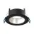 Noxion LED Spot Ares Deep ring Black - With Inner Ring Silver | Cutout 68mm - incl. GU10 Fitting