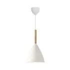 DFTP by Nordlux Pure 20 Pendant Metal and Wood White | Suitable for E27